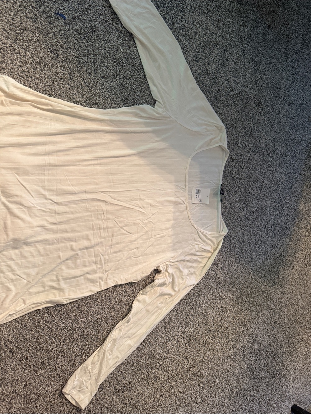 Forever 21 Cream Long-Sleeve Maxi Dress